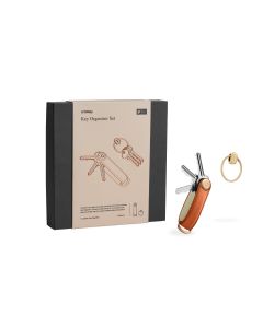 Orbitkey Cognac with Tan stitching Limited Edition + Yellow Gold Ring v2