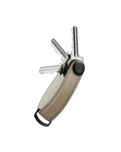 Orbitkey 2.0 Pebbled Leather Ecru