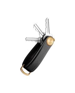 Orbitkey Key Organiser Pro Saffiano Liquorice Leather