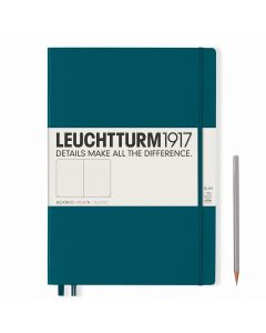 Leuchtturm1917 Notebook Master Slim (A4+) Hardcover Pacific Green Plain