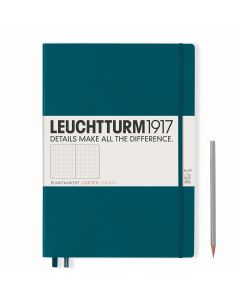 Leuchtturm1917 Notebook Master Slim (A4+) Hardcover Pacific Green Dotted
