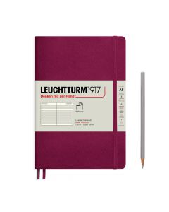 Leuchtturm1917 Notebook Medium Softcover Port Red Plain