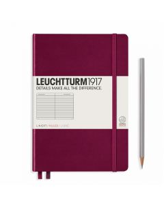 Leuchtturm1917 Notebook Medium Port Red Ruled