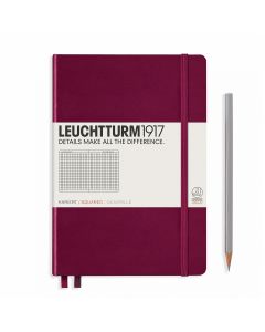 Leuchtturm1917 Notebook Medium Port Red Squared