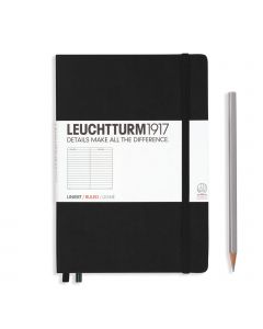 Leuchtturm1917 Notebook Medium Black Ruled