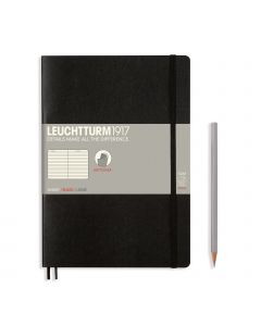 Leuchtturm1917 Notebook Composition B5 Softcover Black Ruled