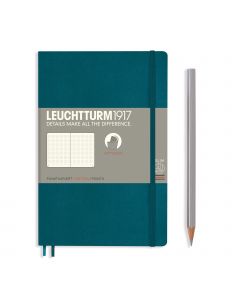 Leuchtturm1917 Slim B6+ Softcover Pacific Green Dotted Notebook