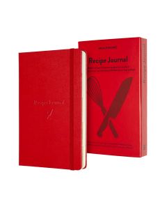 Moleskine Large Recipe Journal Red Hard Cover 