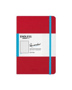 Endless Recorder Notebook Crimson Sky Dotted