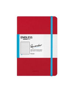 ENDLESS Recorder Notebook Crimson Sky Ruled