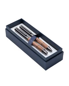 Tom Hessin Revolution Collection Rustic Fountain Pen and Ballpoint Pen Set