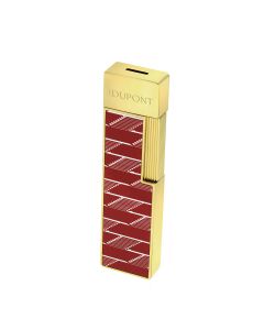 S.T. Dupont Twiggy Burgundy Lacquer Monogram 1872 Lighter