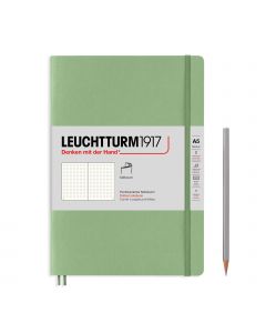 Leuchtturm1917 Notebook Medium Softcover Muted Colors Sage Dotted