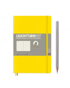 Leuchtturm1917 Slim B6+ Softcover Yellow Ruled Notebook