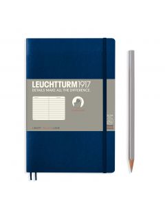 Leuchtturm1917 Slim B6+ Softcover Navy Ruled Notebook