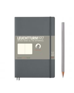 Leuchtturm1917 Slim B6+ Softcover Antracite Blanc Notebook