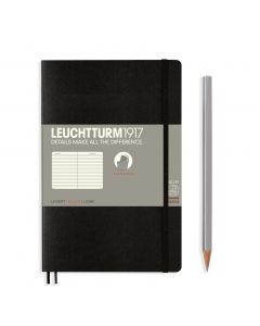 Leuchtturm1917 Slim B6+ Softcover Black Ruled Notebook