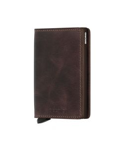 Secrid Slim Wallet Leather Chocolate Vintage