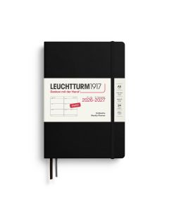 Leuchtturm1917 Weekly Planner 18 Months 2026 - 2027 Medium Black