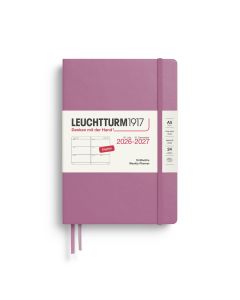 Leuchtturm1917 Weekly Planner 18 Months 2026 - 2027 Medium Dusty Rose