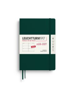 Leuchtturm1917 Weekly Planner 18 Months 2026 - 2027 Medium Forest Green