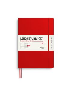 Leuchtturm1917 Diary 2027 Weekly Planner with notes Master A4+ Cherry