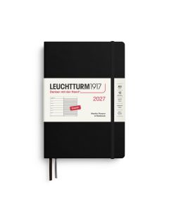 Leuchtturm1917 2027 Weekly Planner + Notes Medium Black