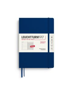 Leuchtturm1917 2027 Weekly Planner + Notes Medium Navy