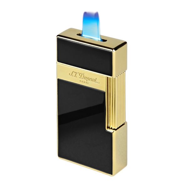 S.T. Dupont Biggy Black Lacquer and Gold Lighter | Penworld » More