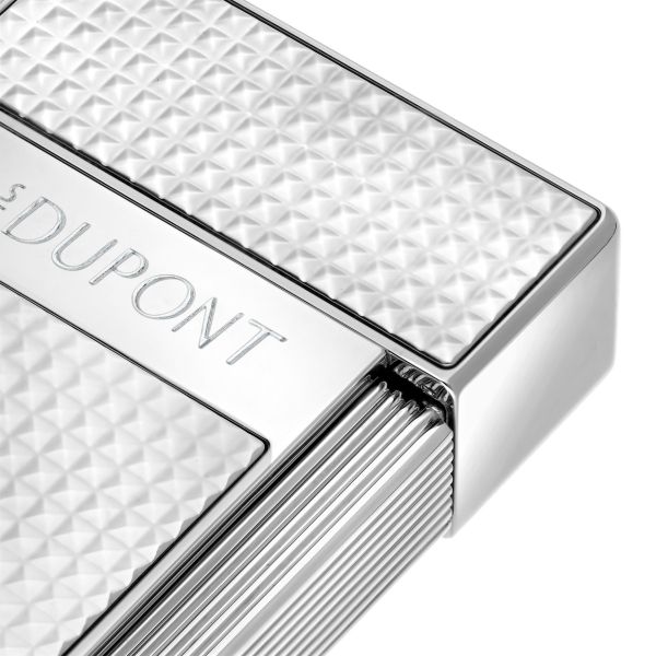 S.T. Dupont Biggy Diamond-Point Silver Lighter | Penworld » More