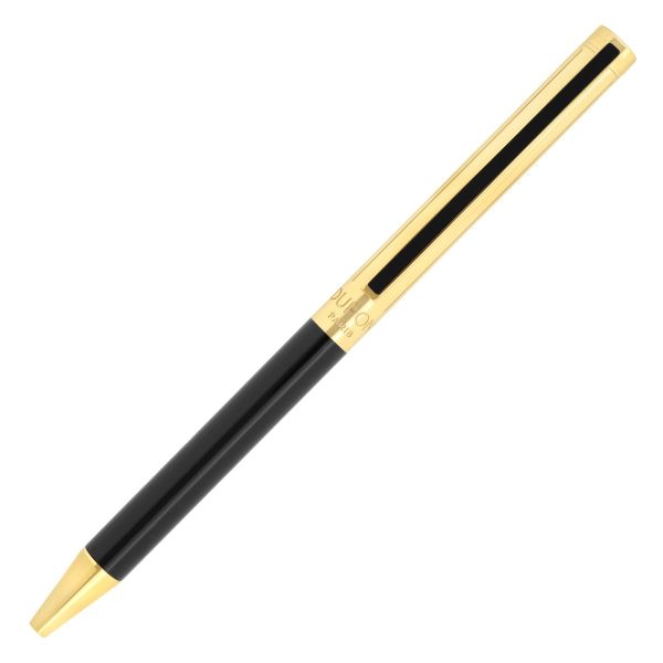 S.T. Dupont Classique Black Yellow Gold Ballpoint Pen | Penworld