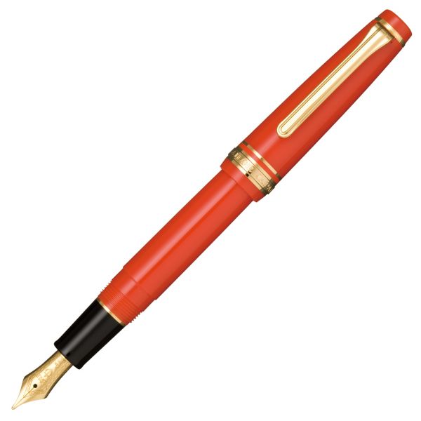 Sailor Professional Gear Slim Red Gold Trim Fountain Pen