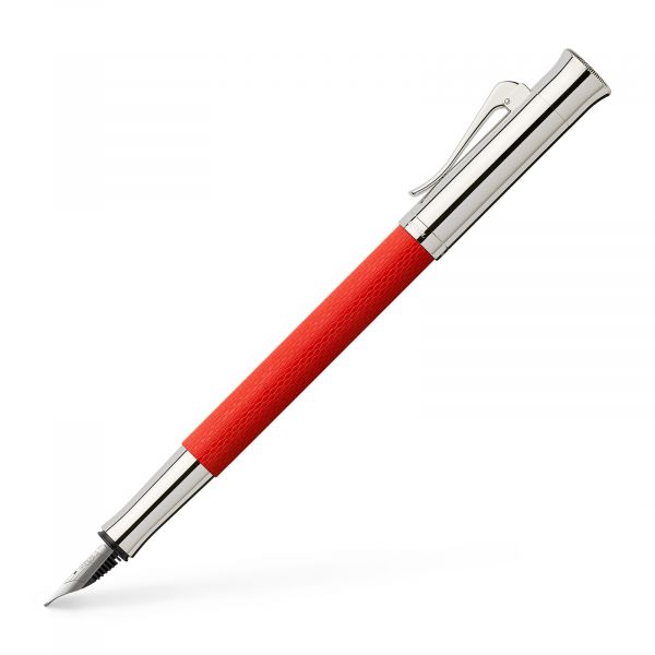 Graf von Faber-Castell Guilloche India Red Fountain Pen | Penworld