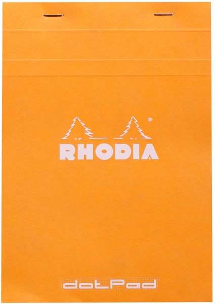 Rhodia Notepads A5 No. 16 Dot Grid Orange  Penworld » More than 10.000  pens in stock, fast delivery