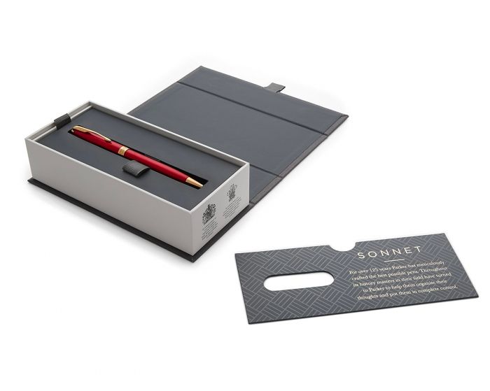 Parker Sonnet Laque Red GT Ballpoint Pen | Penworld » More than