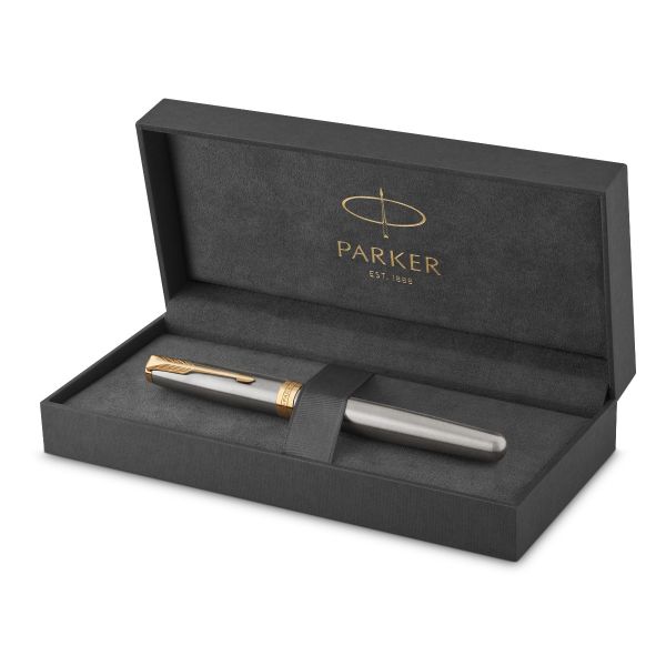 Parker Sonnet Stainless Steel GT Fountain Pen | Penworld » More