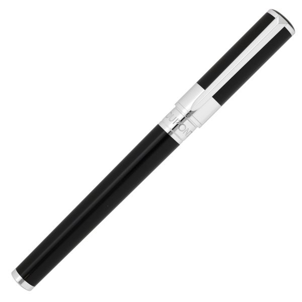 S.T. Dupont D-Initial Black & Chrome Fountain Pen | Penworld