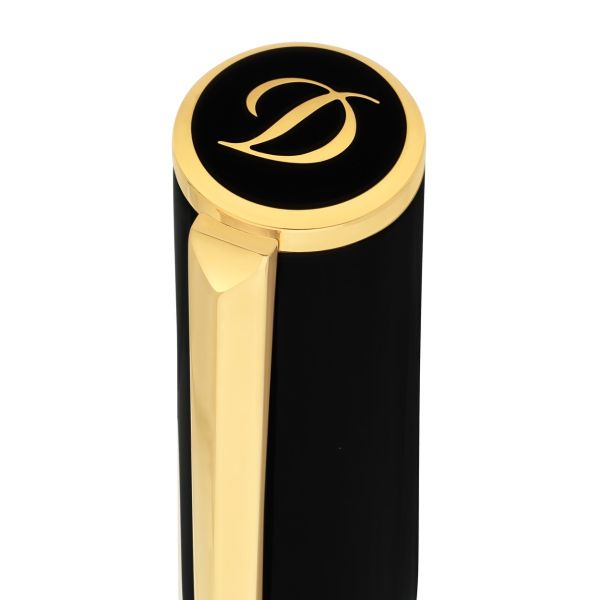 S.T. Dupont D-Initial Black & Gold Fountain Pen | Penworld » More