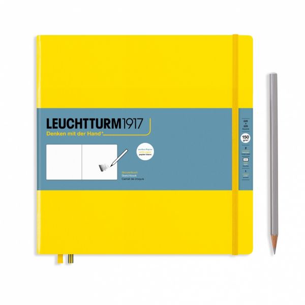 Leuchtturm1917 Sketchbook Square Lemon  Penworld » More than 10.000 pens  in stock, fast delivery
