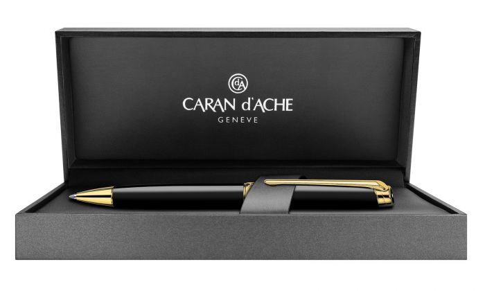 Caran D'Ache Varius Ebony Druckbleistift – Ebenholz & Roségold, 0,7 Mm, Mit Radiergummi, 4460.142