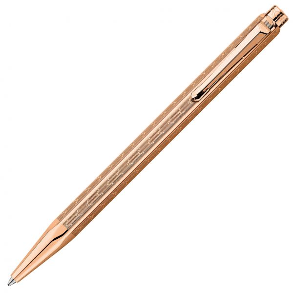 Caran d'Ache Ecridor Chevron Rose Gold Ballpoint Pen | Penworld