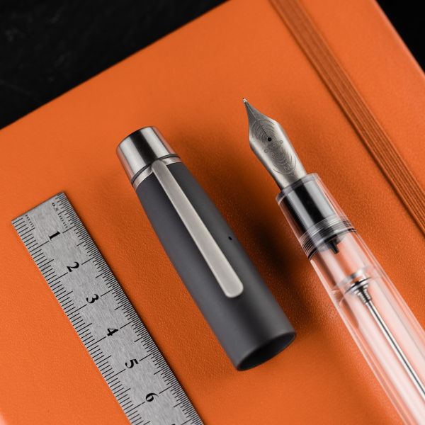 Conid Maximalistica Demonstrator Bulkfiller Titanium Fountain Pen