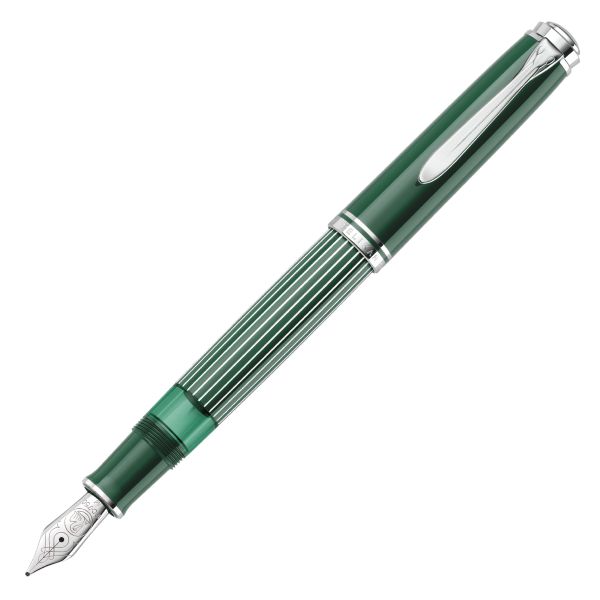 Pelikan M815 Metal Striped Green Fountain Pen Special Edition