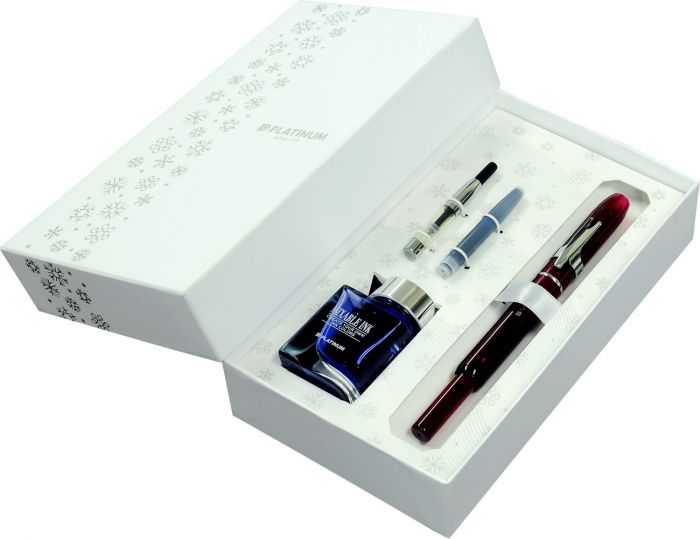 platinum cigarette red Platinum Curidas Grand Red Fountain Pen Gift Box
