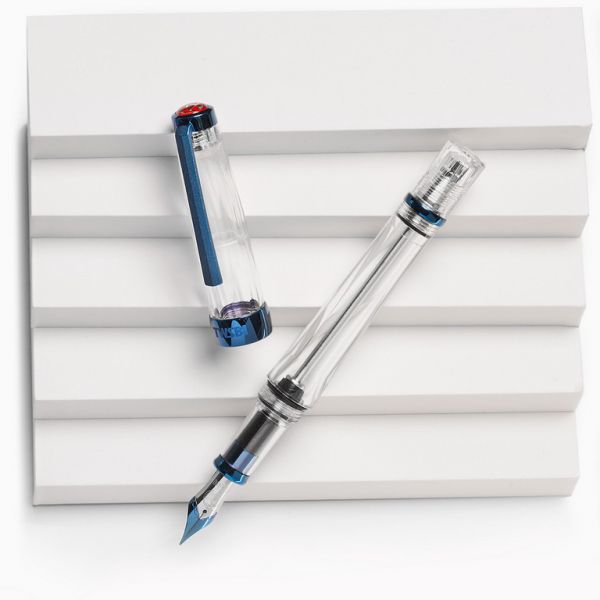 TWSBI VAC 700R Kyanite Blue Fountain Pen Clear | Penworld » More