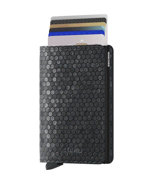 Secrid Slim Wallet Leather Hexagon Black Penworld » More than