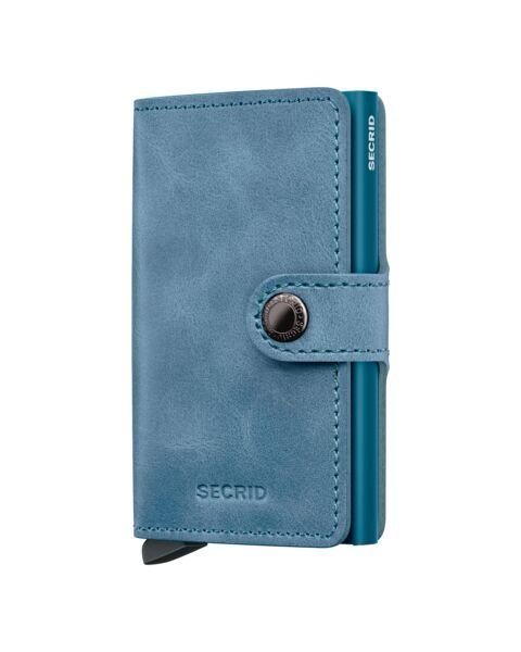 Secrid Mini Wallet Leather Vintage Teal | Penworld » More than