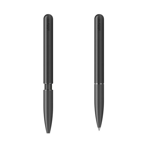 Stilform Warp Black Aluminium Ballpoint Pen