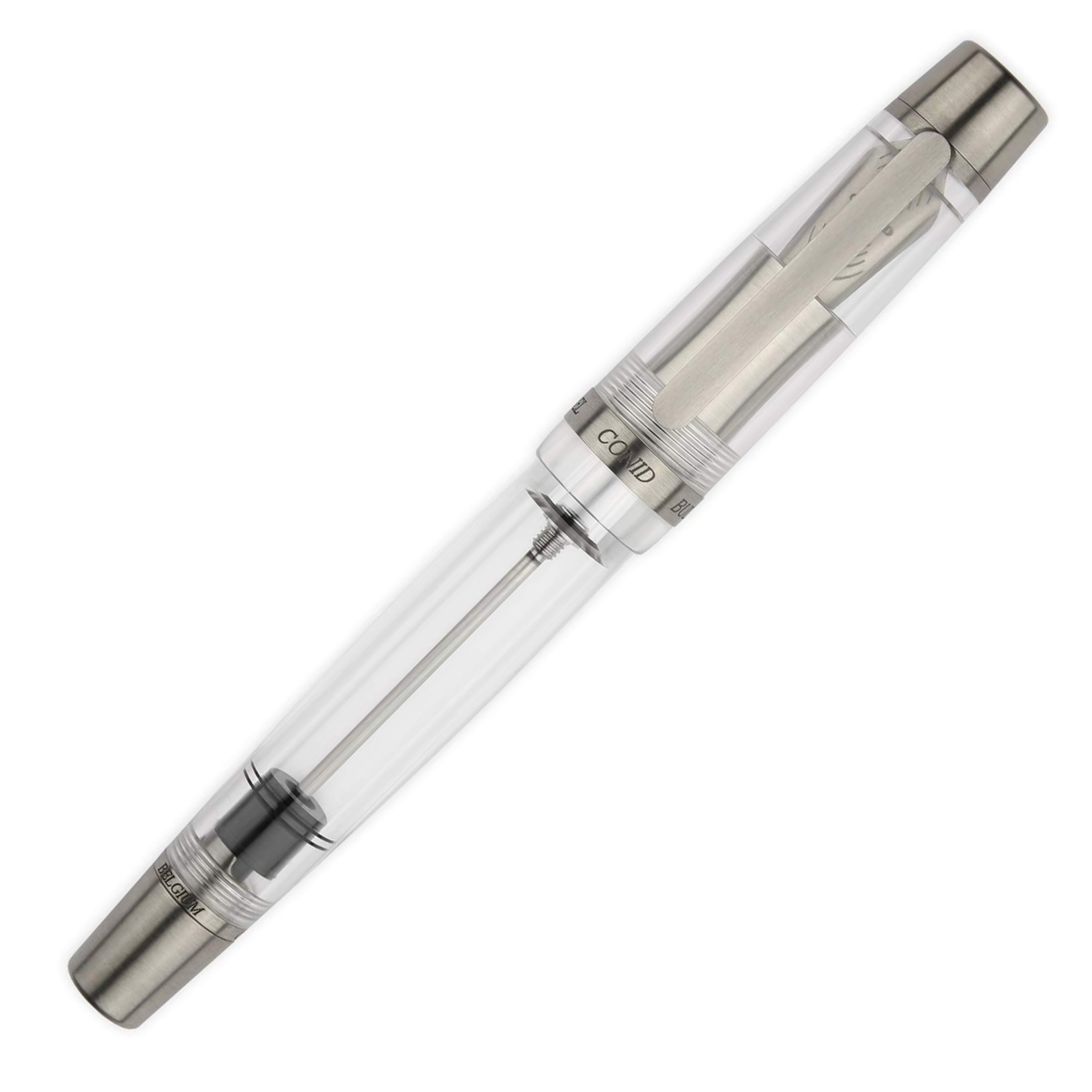Conid Kingsize Demonstrator Bulkfiller Titanium Fountain Pen