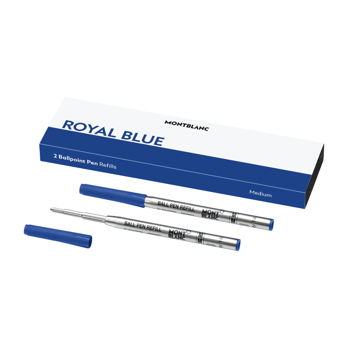 Montblanc Ballpoint Refill Royal Blue Medium (2 pcs) Penworld